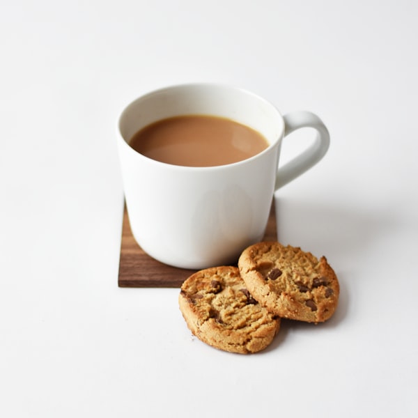 A cup of tea and biscuits